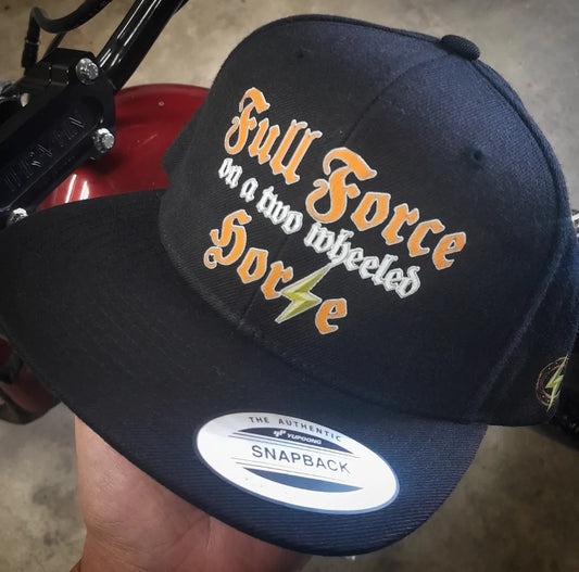 FULL FORCE ON'A TWO WHEELED HOR⚡︎E ™ (Slogan)
